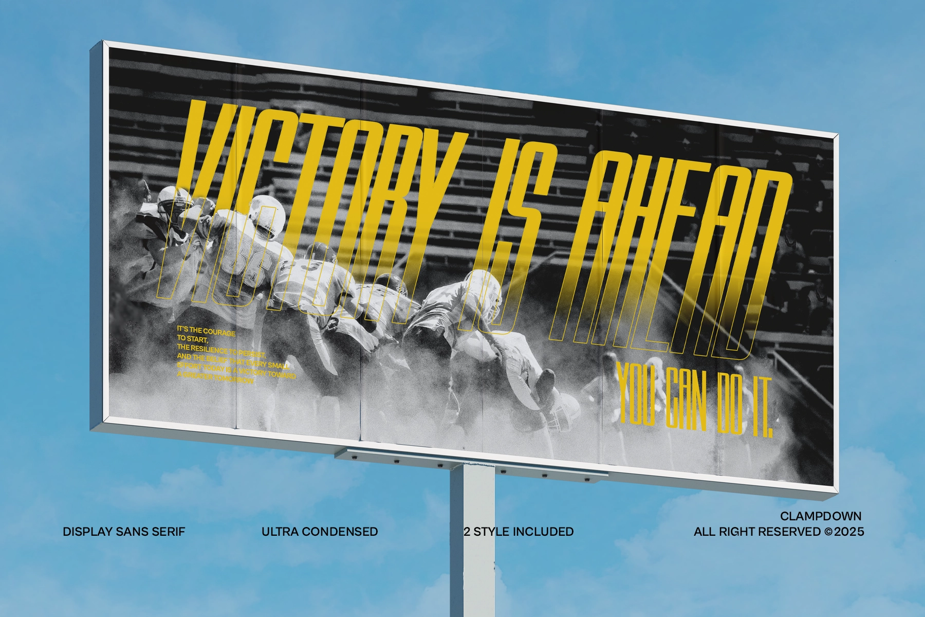 Clampdown - Condensed Display Sans Serif Font