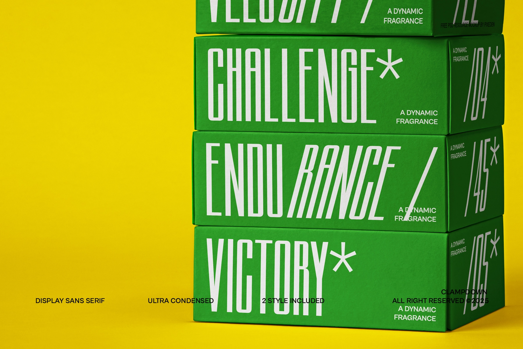 Clampdown - Condensed Display Sans Serif Font