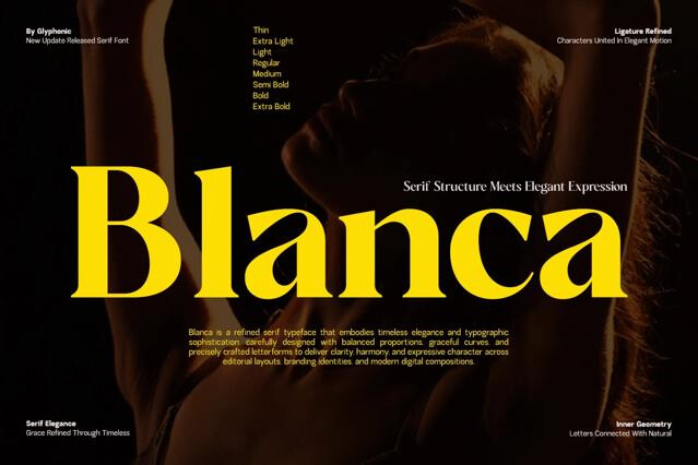 GC Blanca – Elegant Serif Display Font