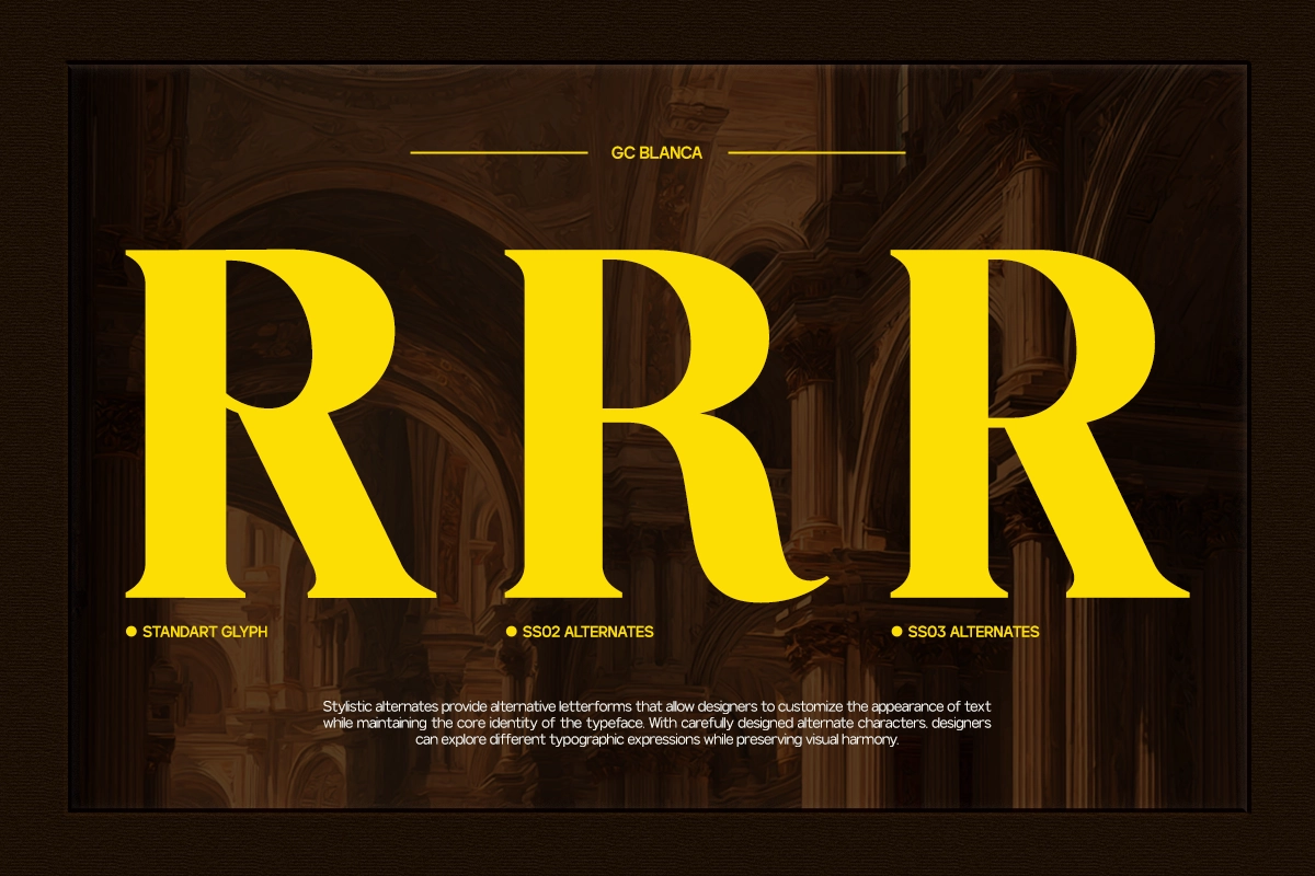 GC Blanca – Elegant Serif Display Font