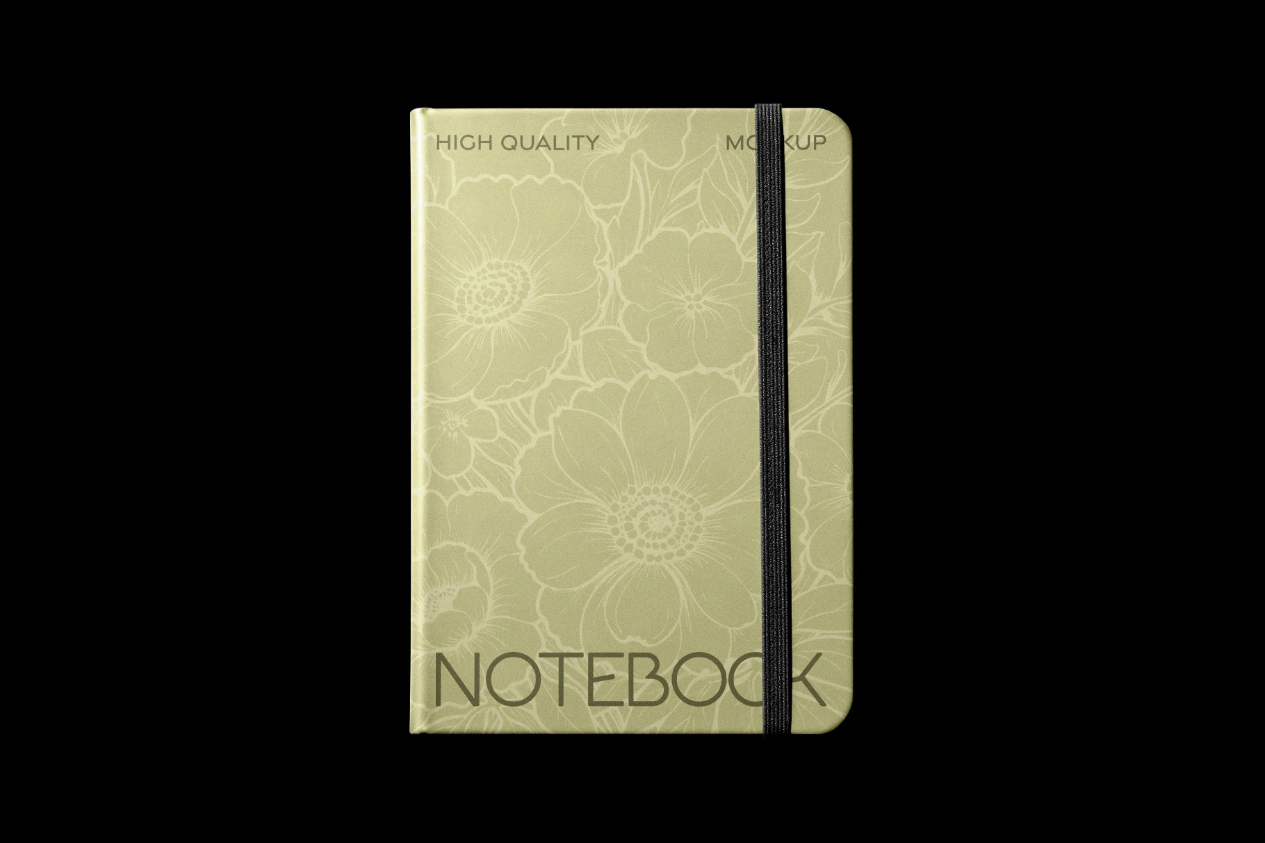 Notebook Mockup with Elastic Band
