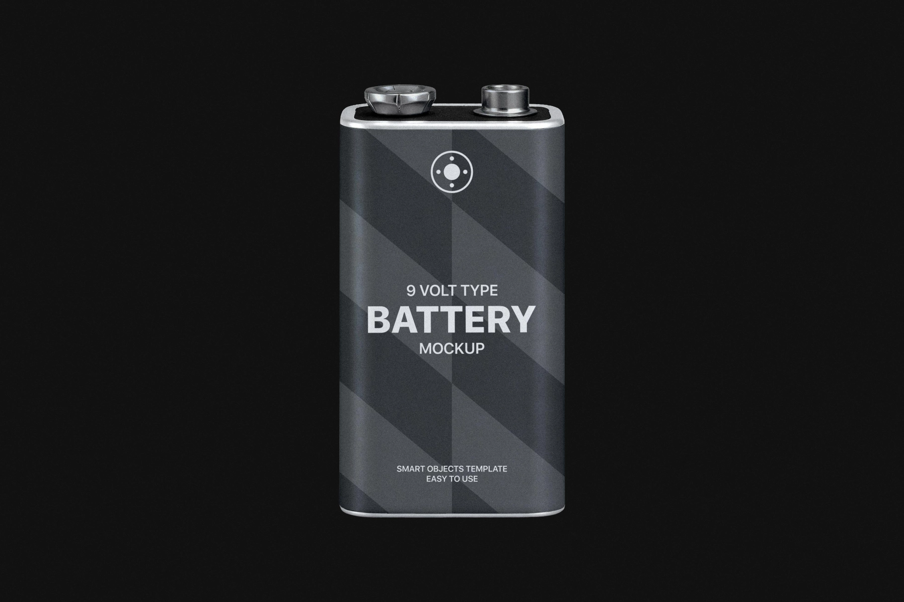 9 Volt Battery Mockup