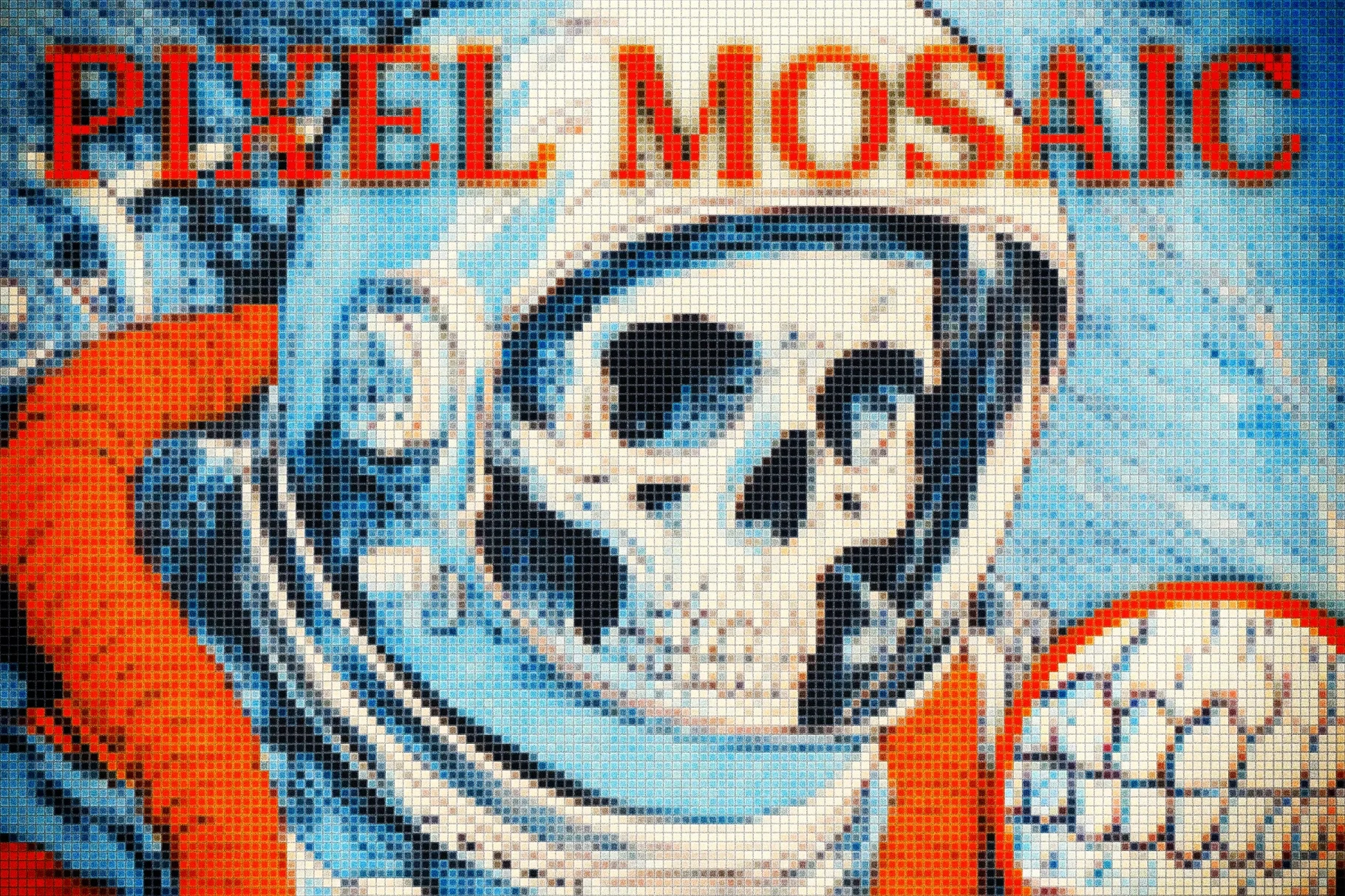 Pixelated Mosaic Photo Effect