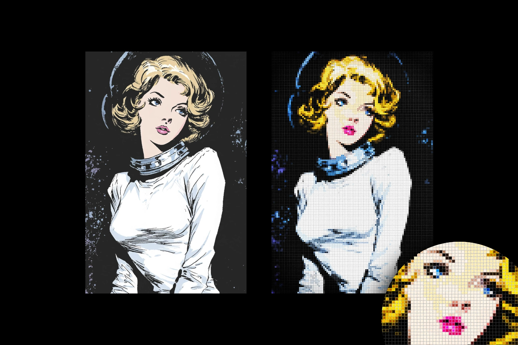 Pixelated Mosaic Photo Effect