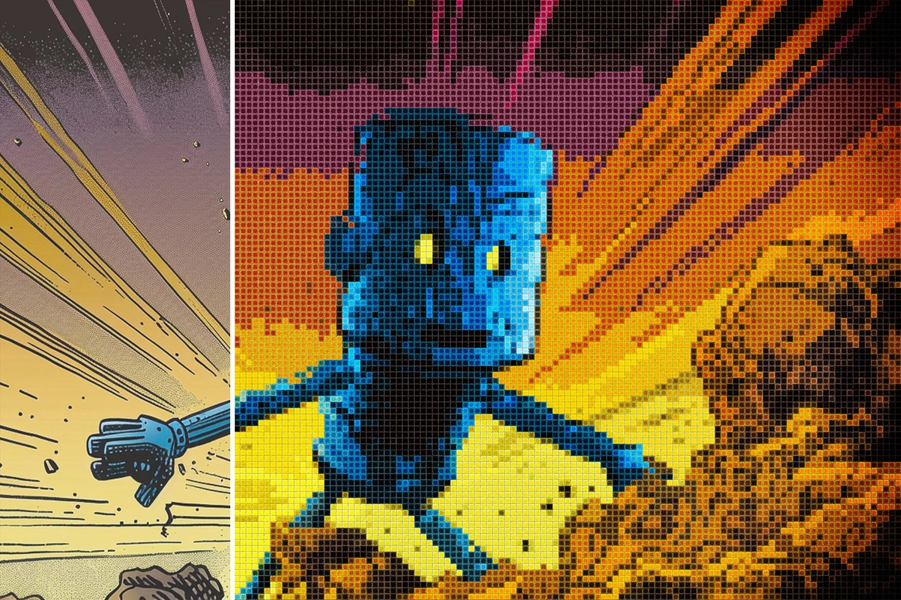 Pixelated Mosaic Photo Effect