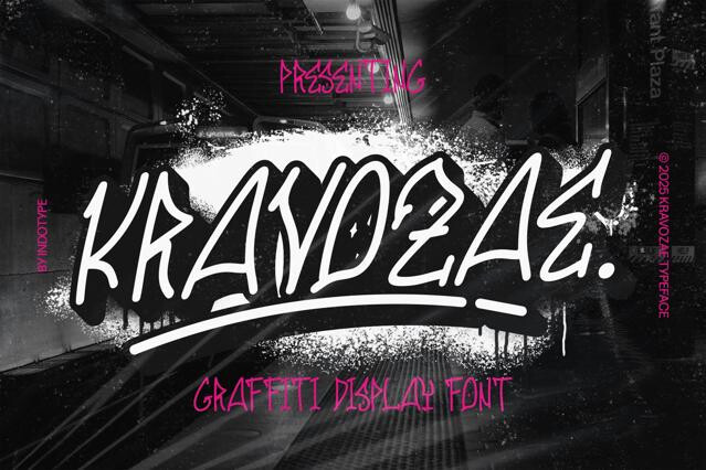 Kravozae - Graffiti Display Font