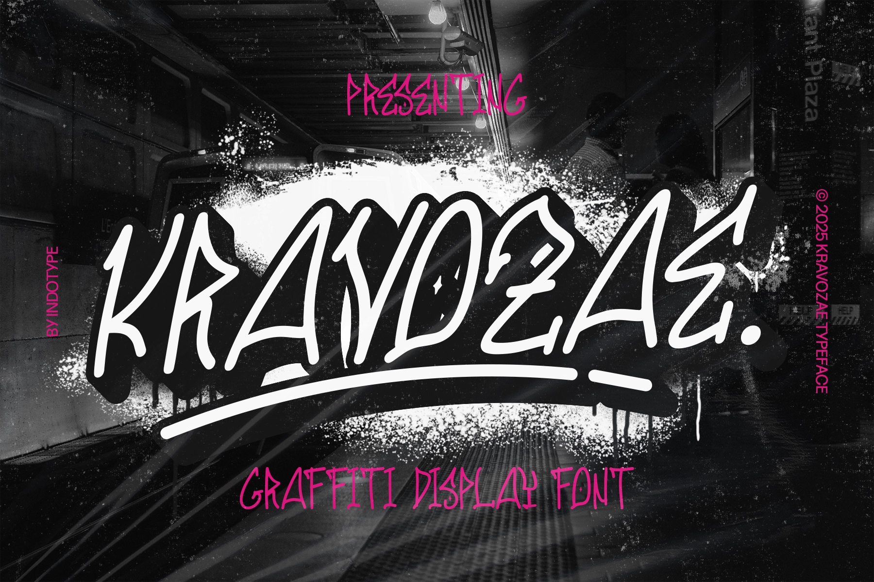 Kravozae - Graffiti Display Font