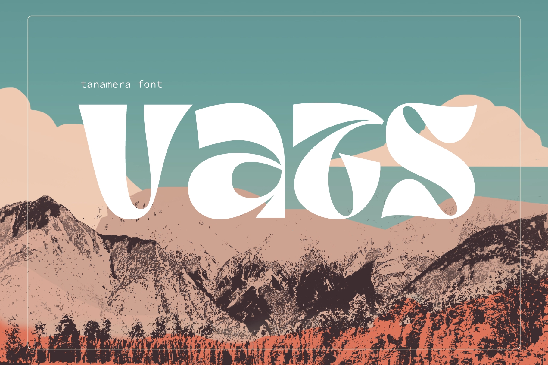 Tanamera - Psychedelic Display Font