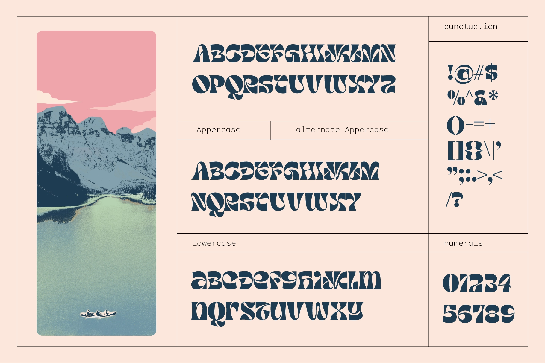 Tanamera - Psychedelic Display Font