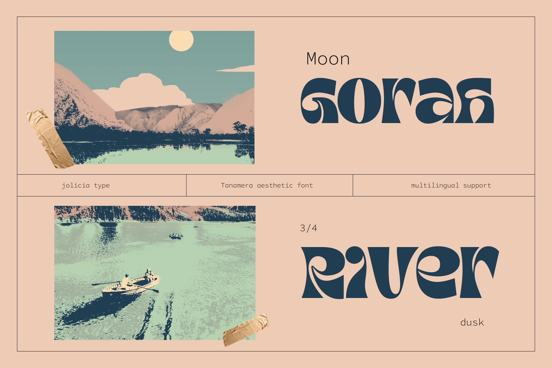 Tanamera - Psychedelic Display Font