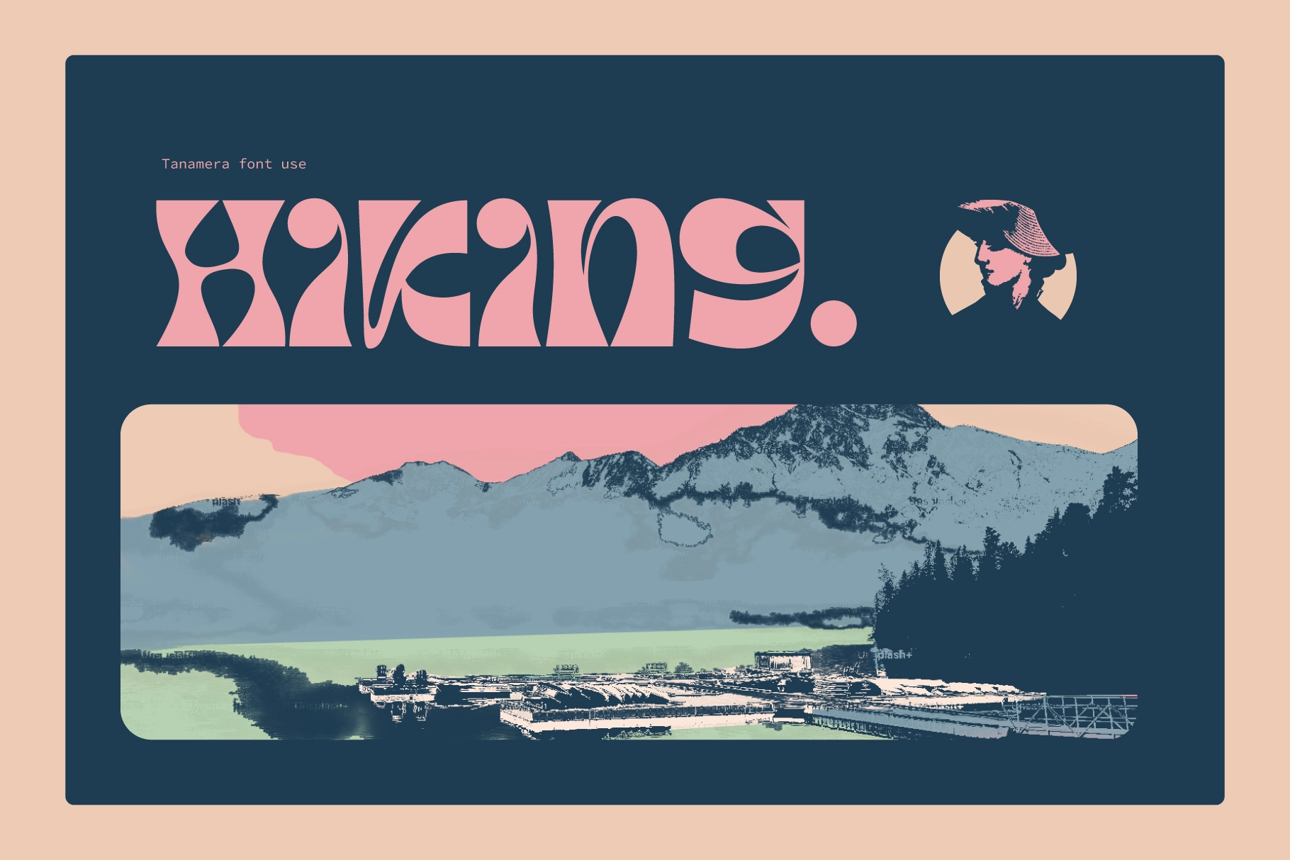 Tanamera - Psychedelic Display Font