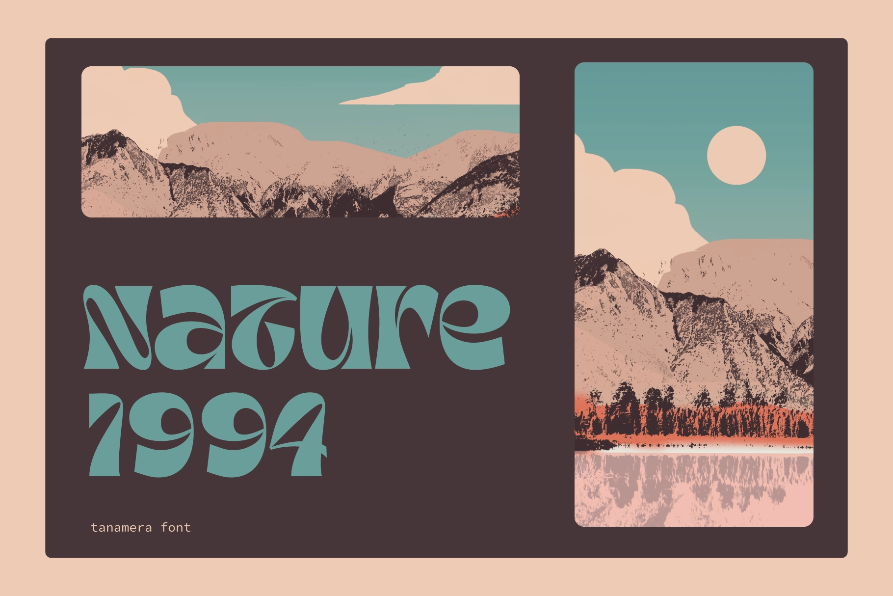 Tanamera - Psychedelic Display Font