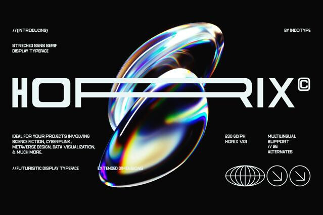 Horix - Modern Wide Sans Serif Font