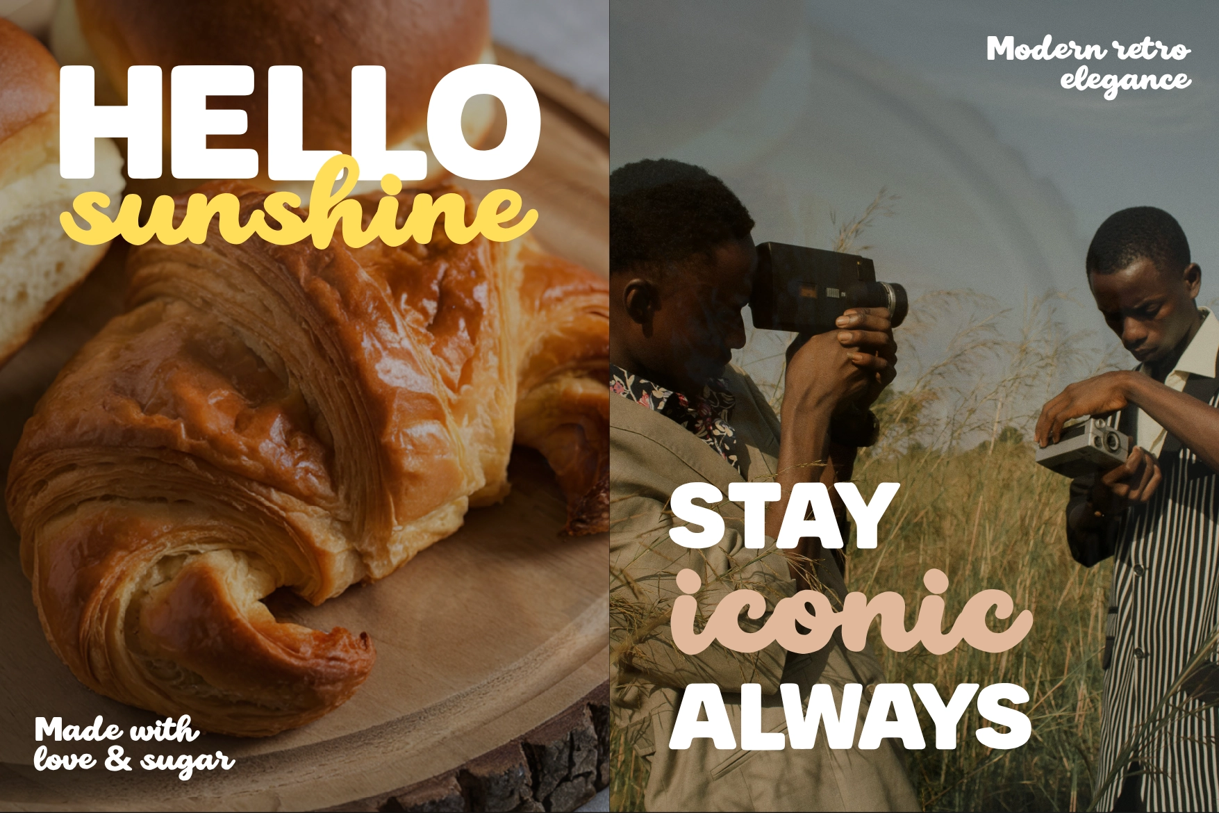 Sunkind Display – Playful Retro Duo Font