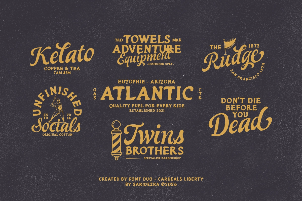 Cardeals - Handwritten Vintage Font Duo