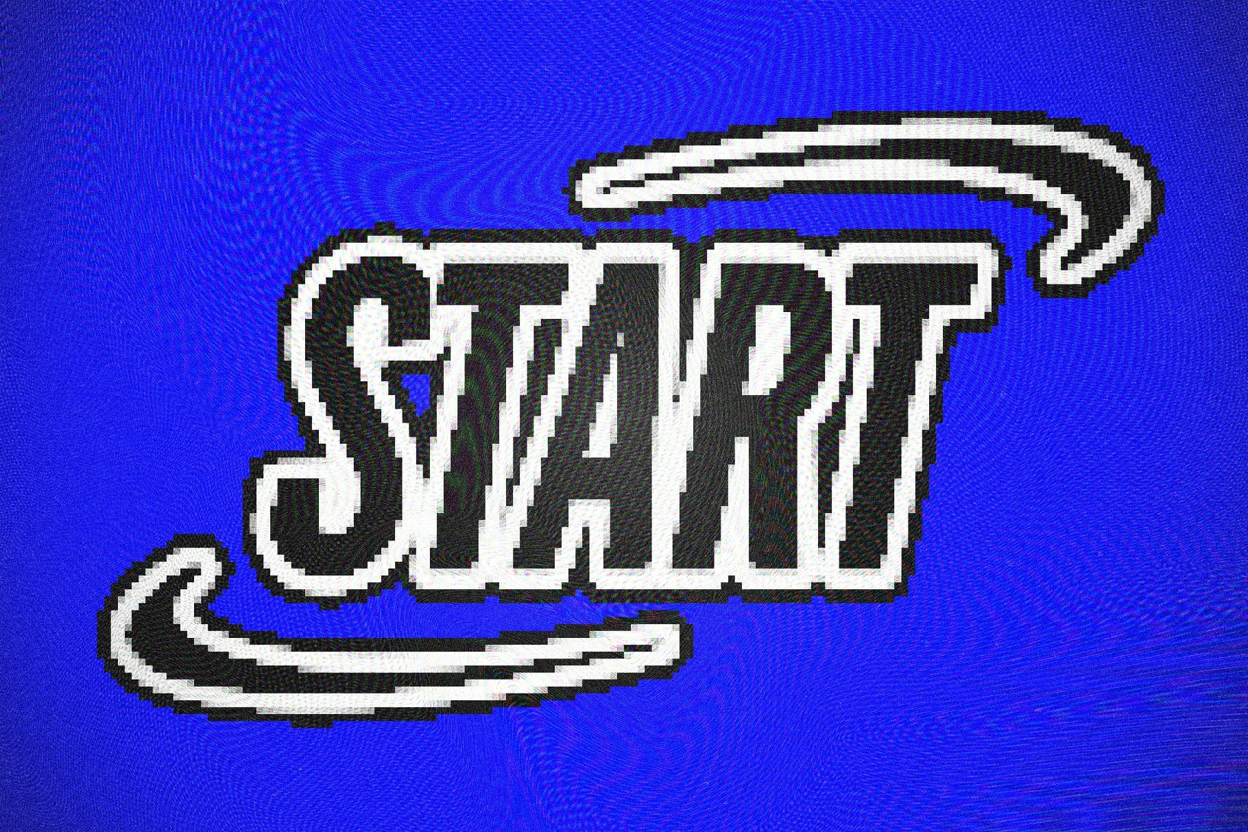 Arcade Pixel Text Effect