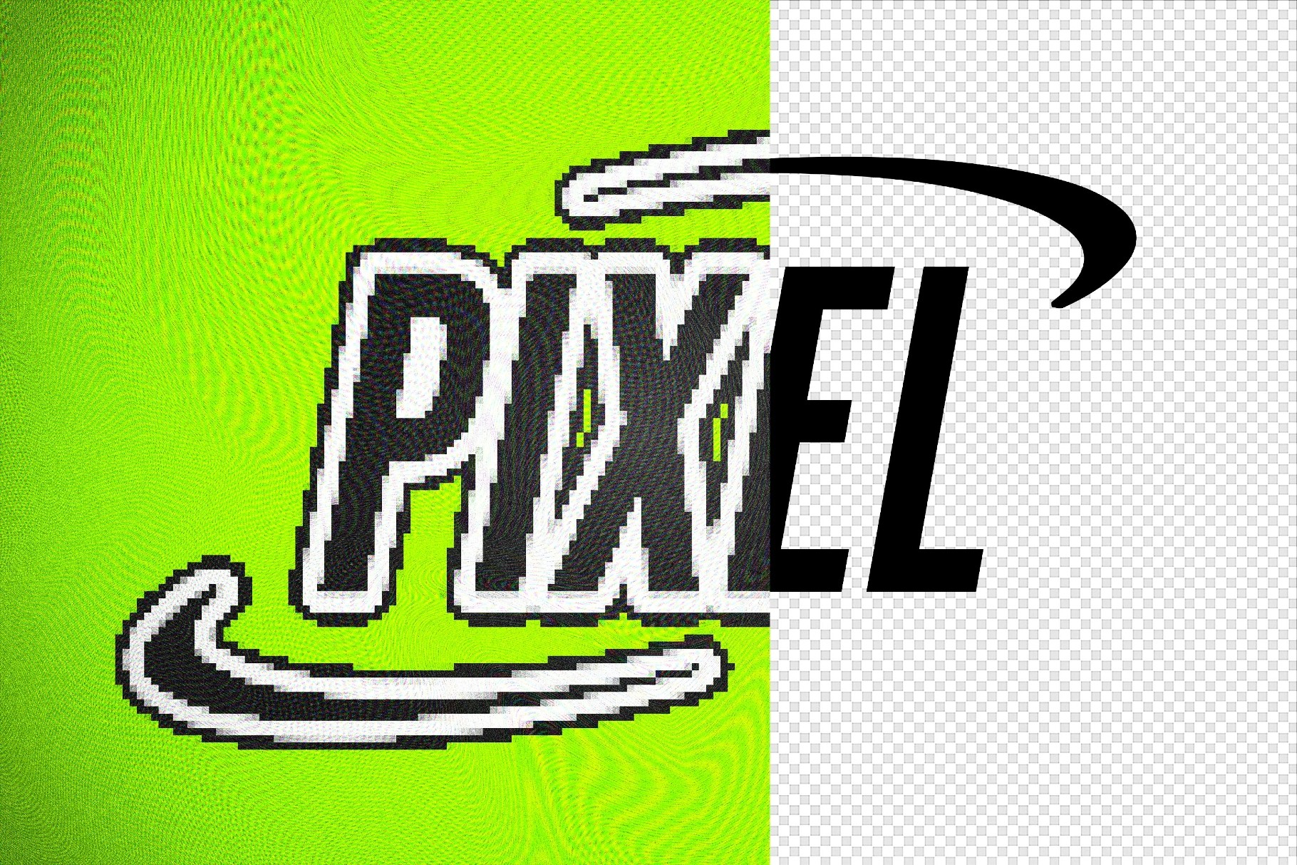 Arcade Pixel Text Effect