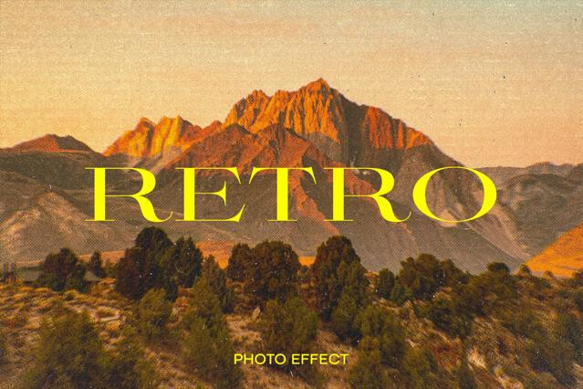 Retro Printing Photo Effect