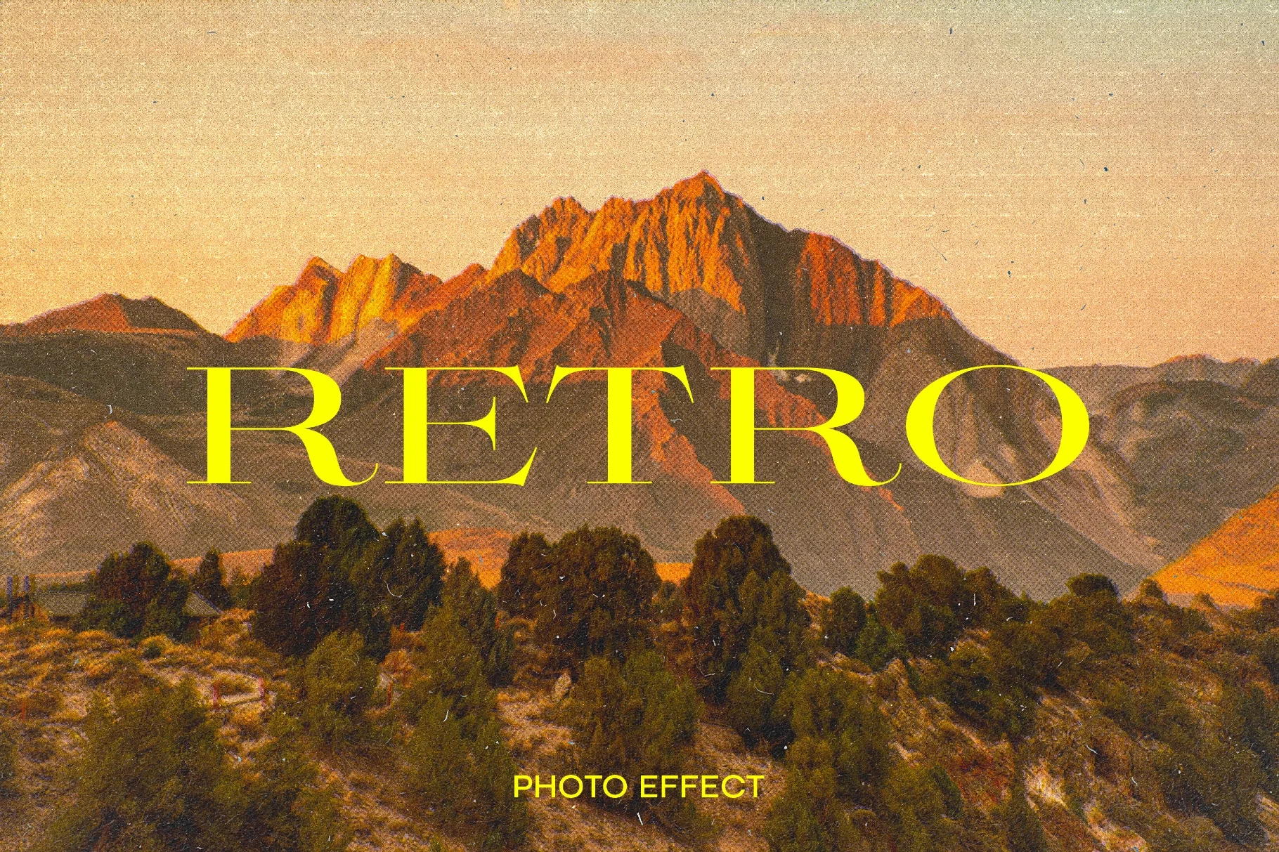 Retro Printing Photo Effect