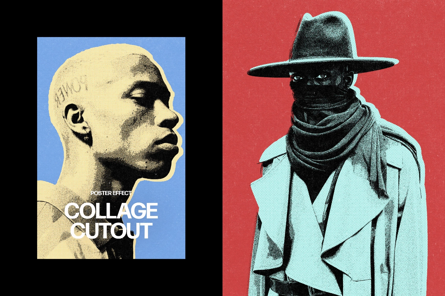 Collage Cutout Poster Effect