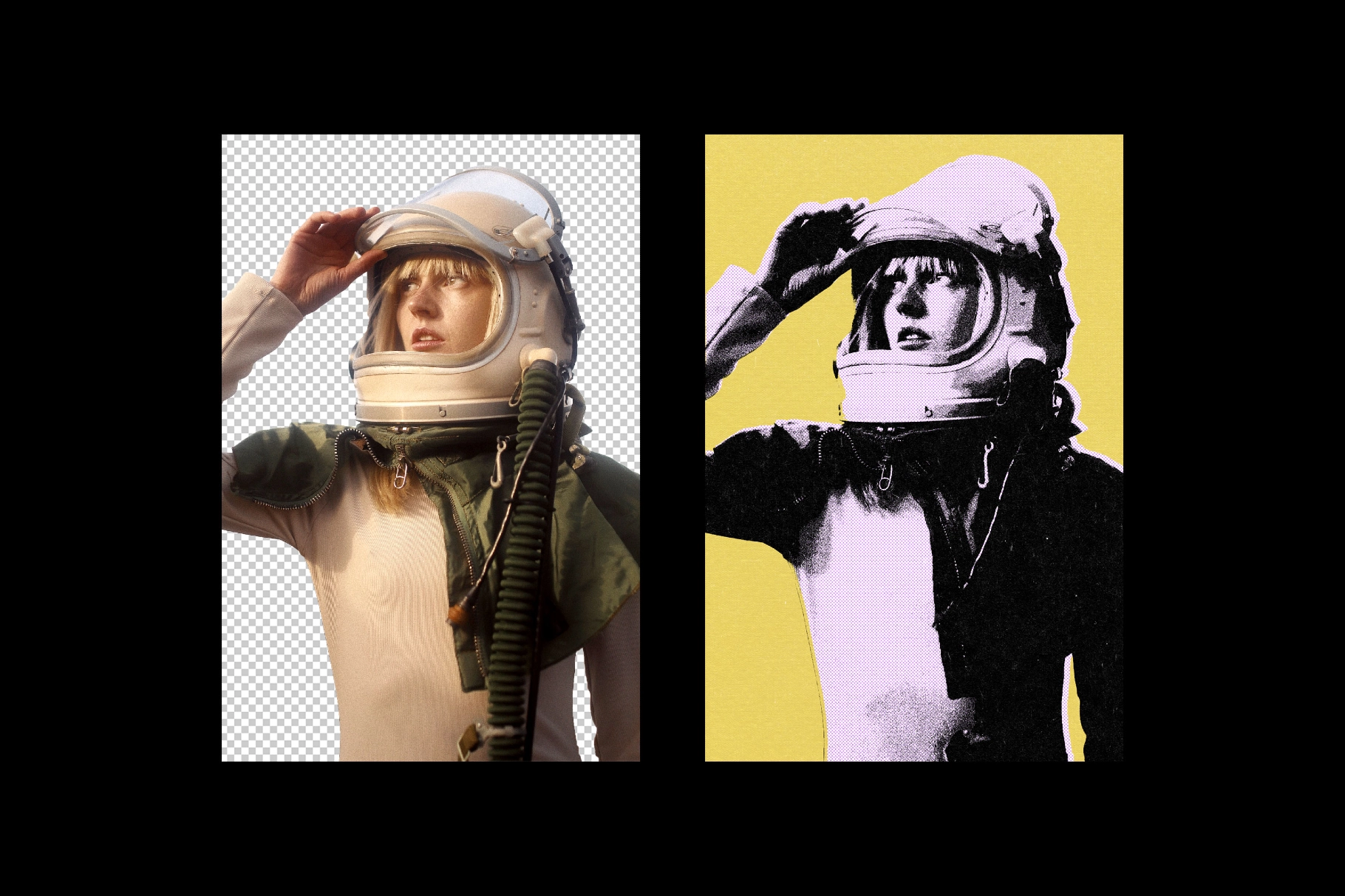 Collage Cutout Poster Effect