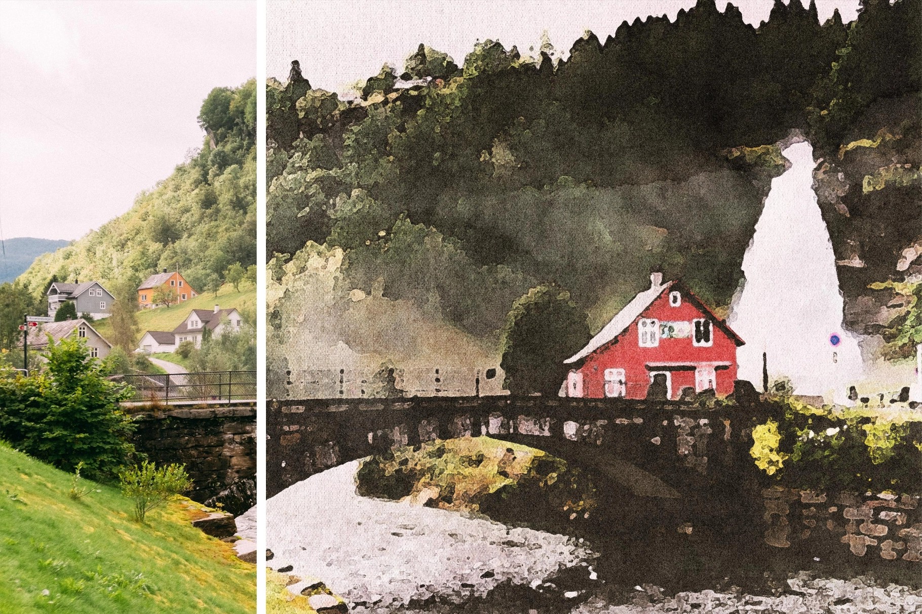 Aquarelle Painted Photo Effect