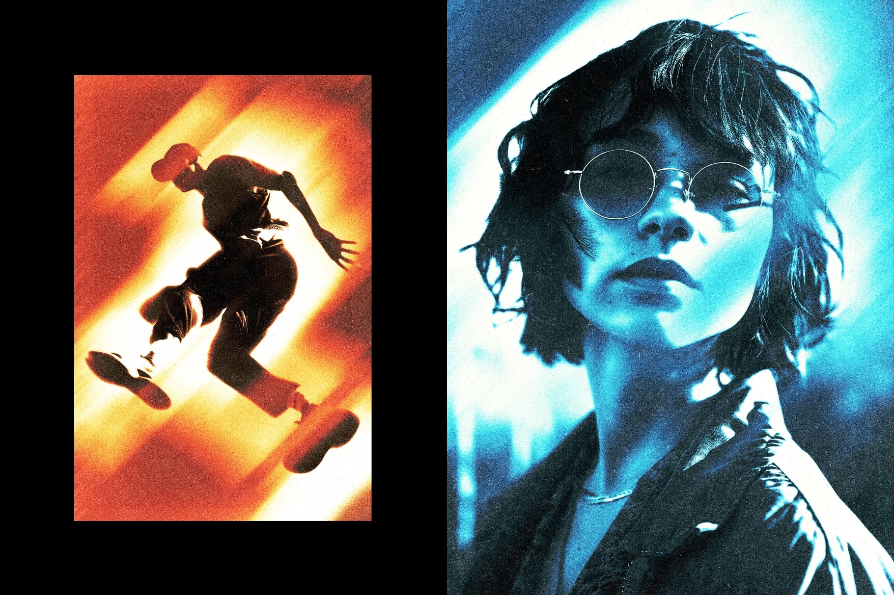 Retro Light Shift Photo Effect