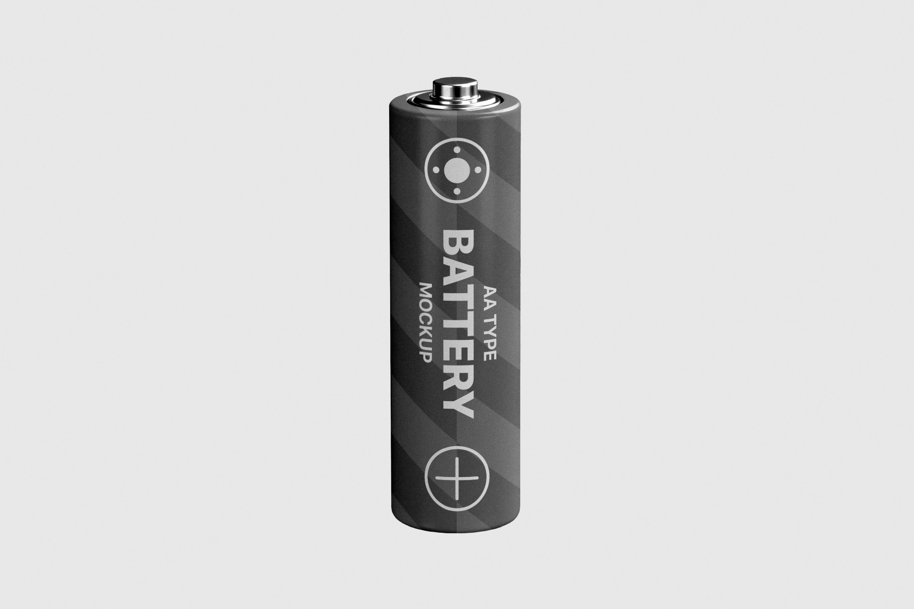 Cylindrical AA Type Battery Mockup