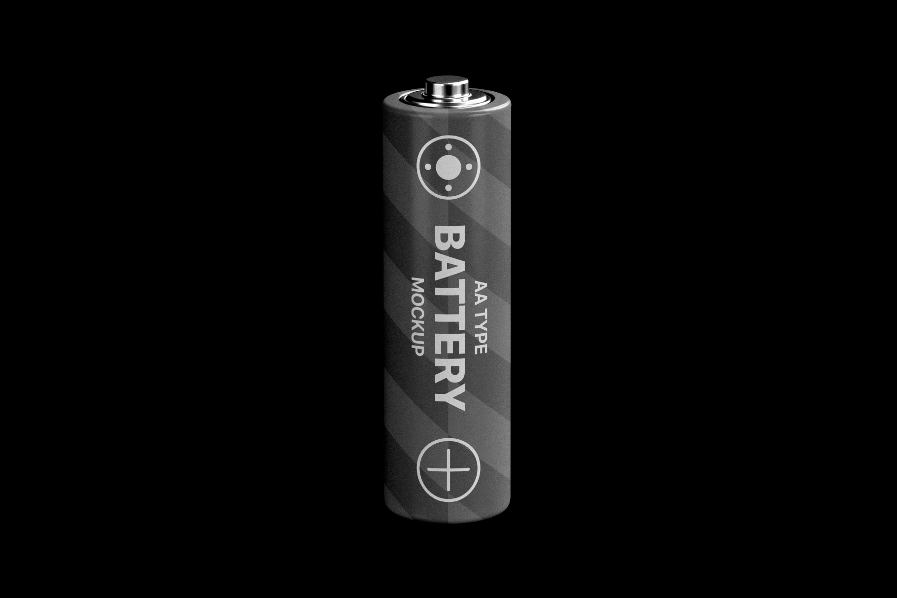 Cylindrical AA Type Battery Mockup