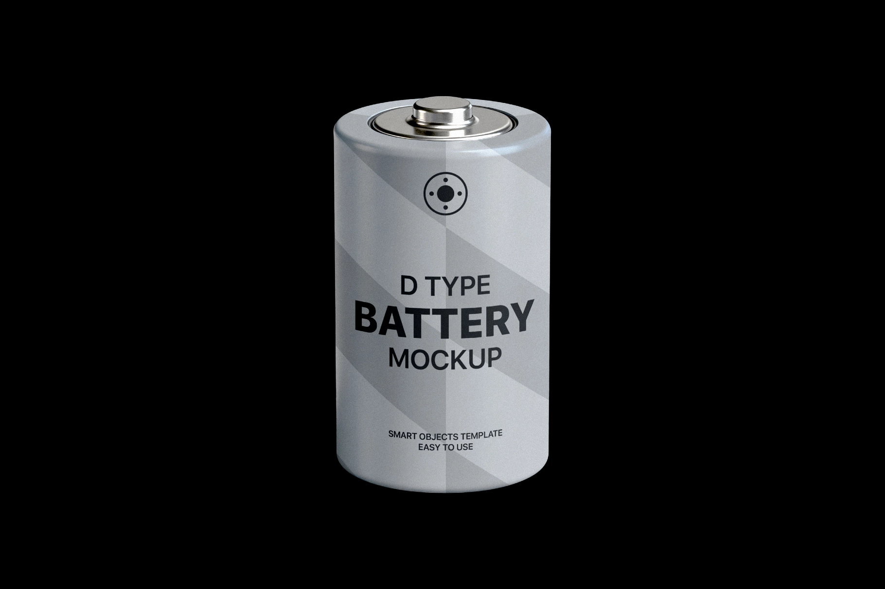D Type Battery Mockup