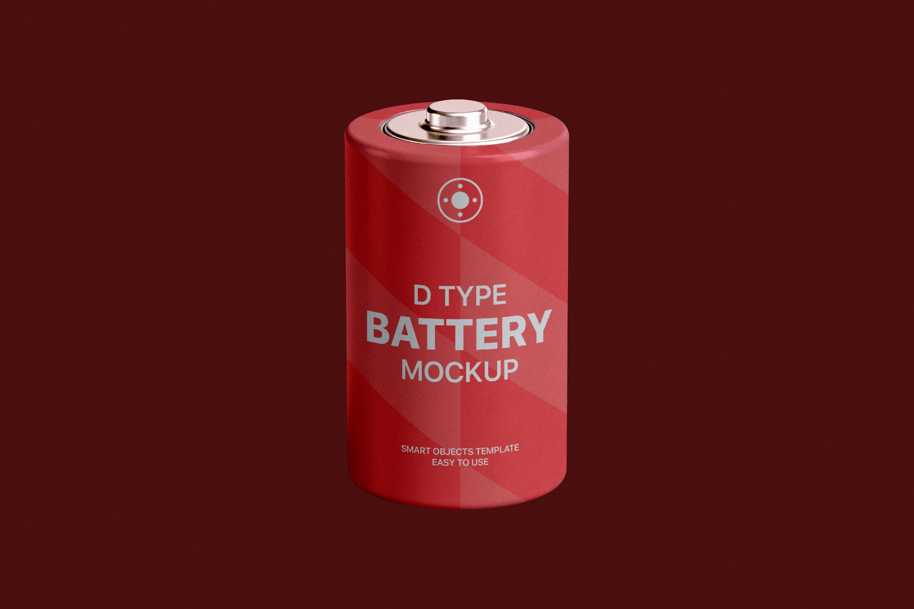 D Type Battery Mockup