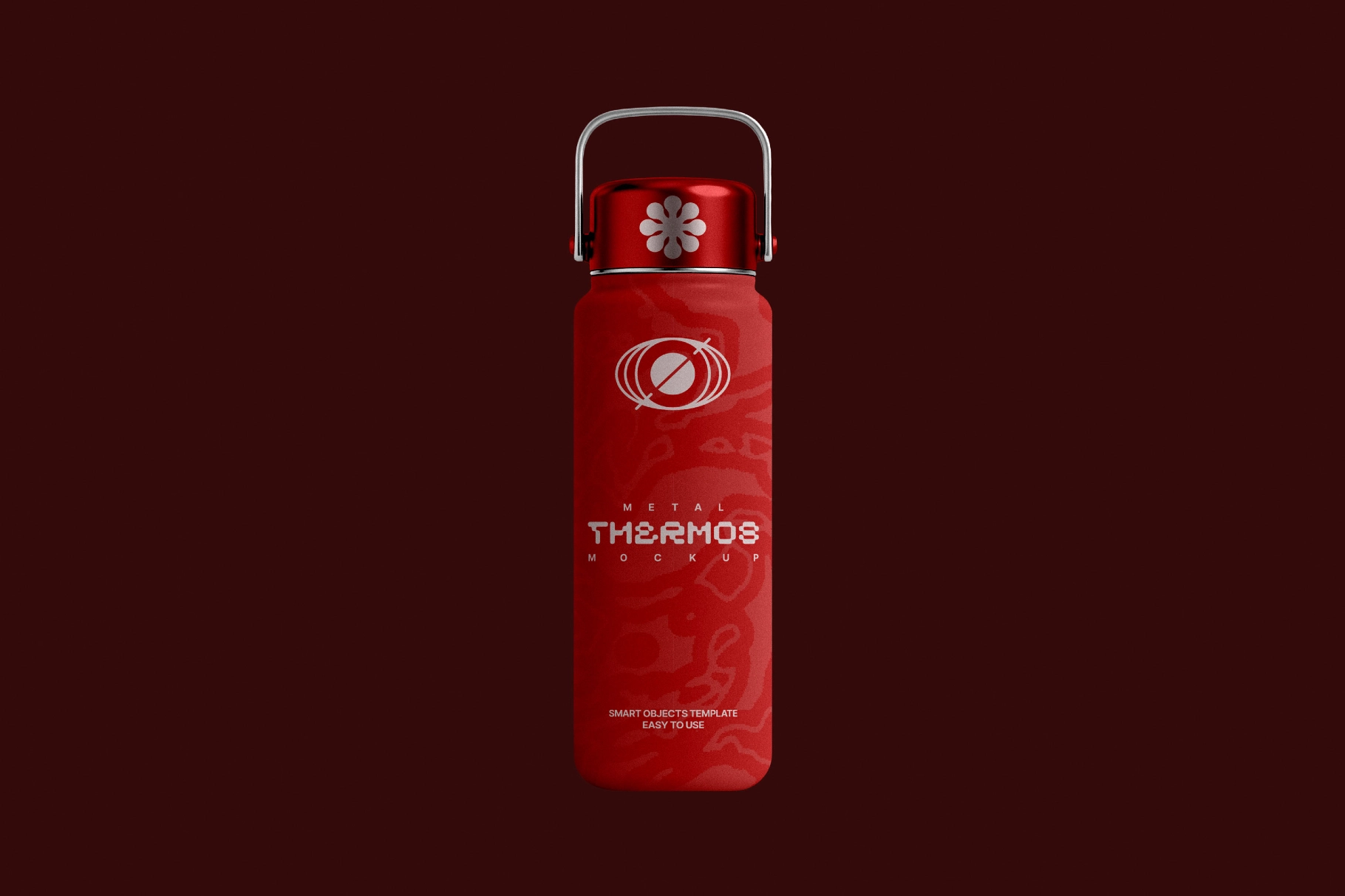 Thermos Mockup with Metal Loop