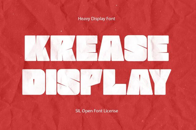 Krease Display Font