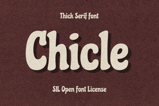 Chicle - Poster Display Font