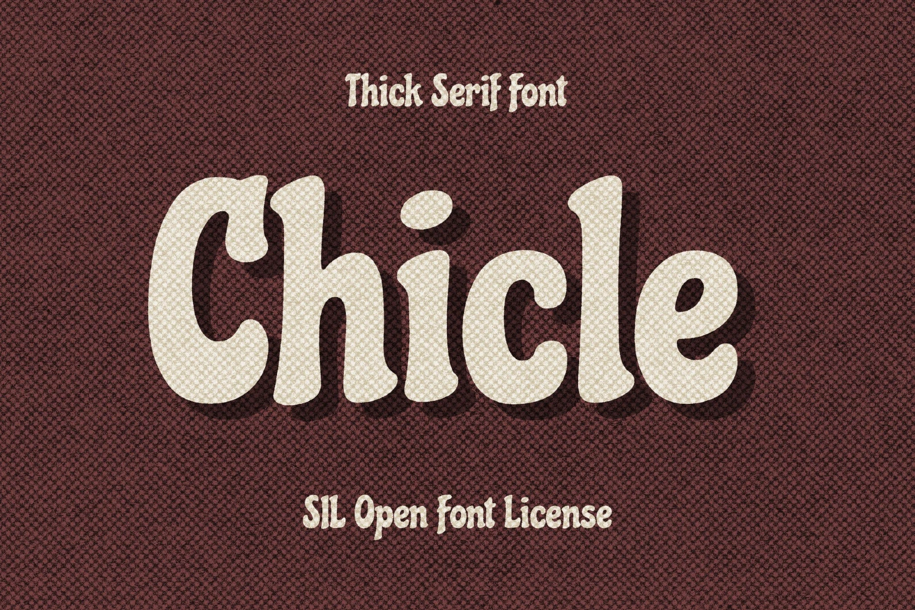 Chicle - Poster Display Font