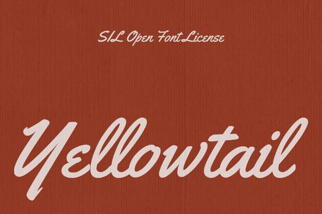 Yellowtail - Retro Postcard Font