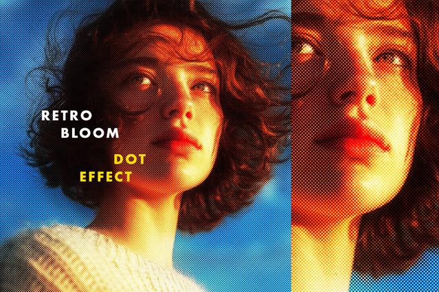 Retro Bloom Dot Effect