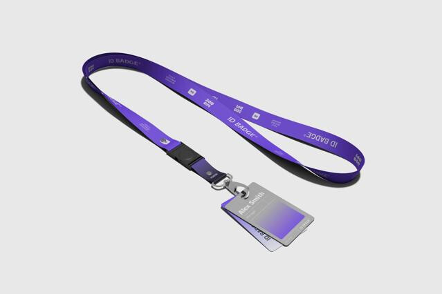 ID Badge Lanyard Mockup