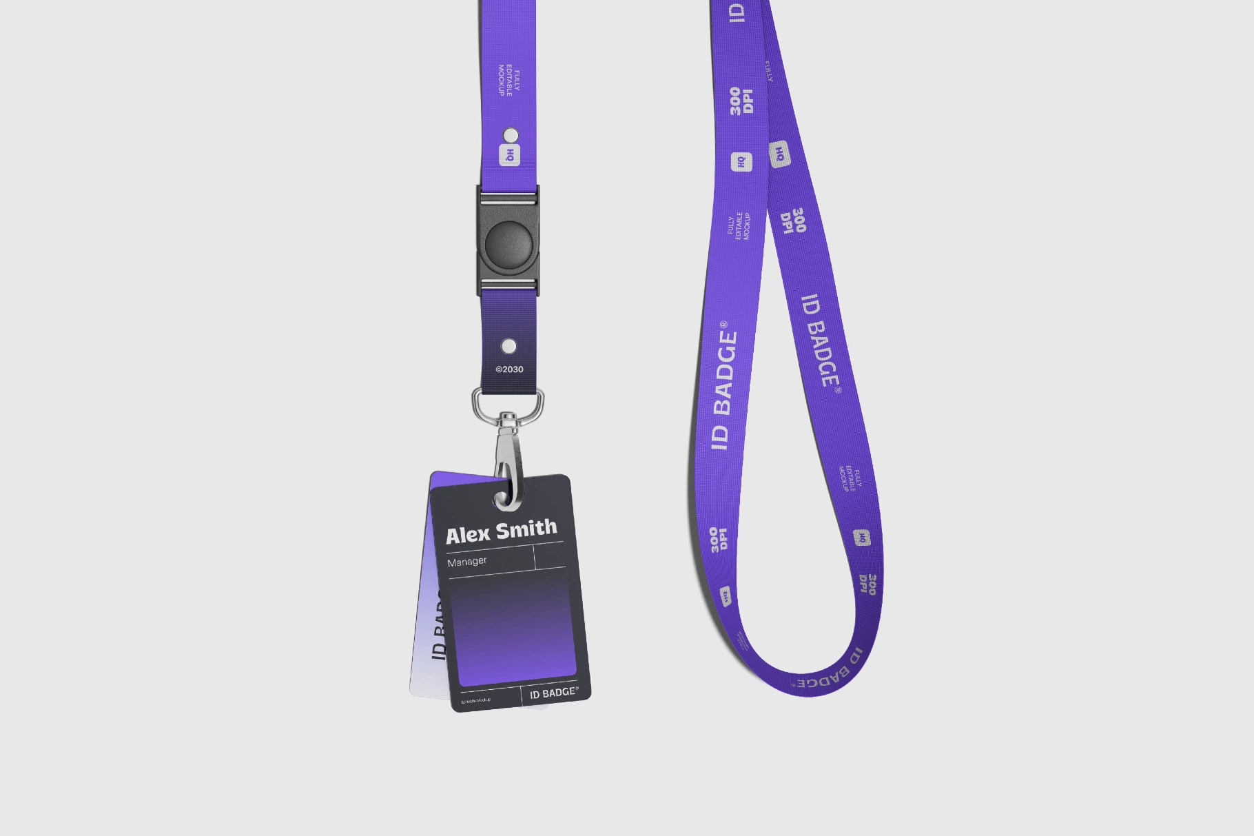 ID Badge Lanyard Mockup