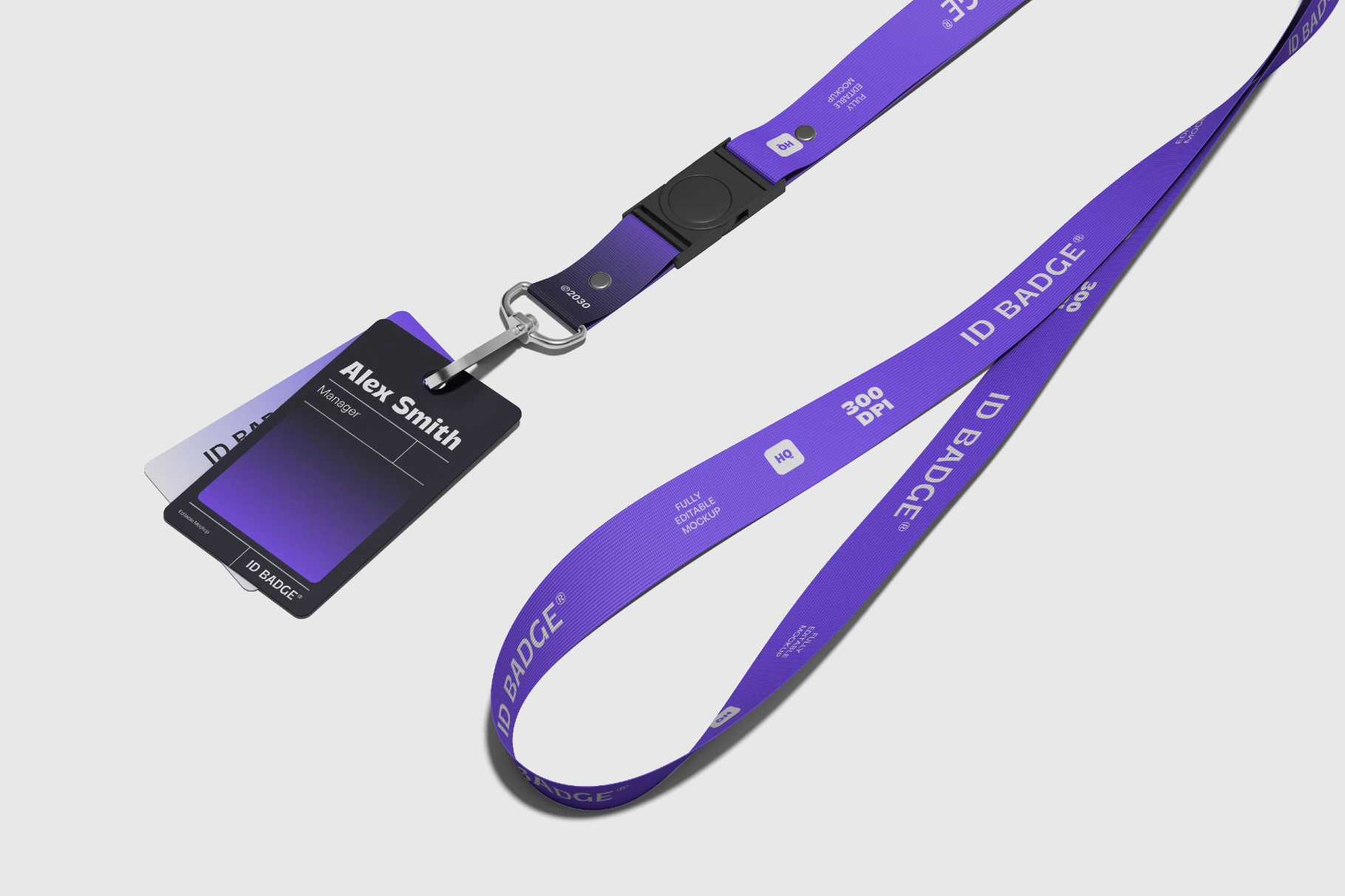 ID Badge Lanyard Mockup