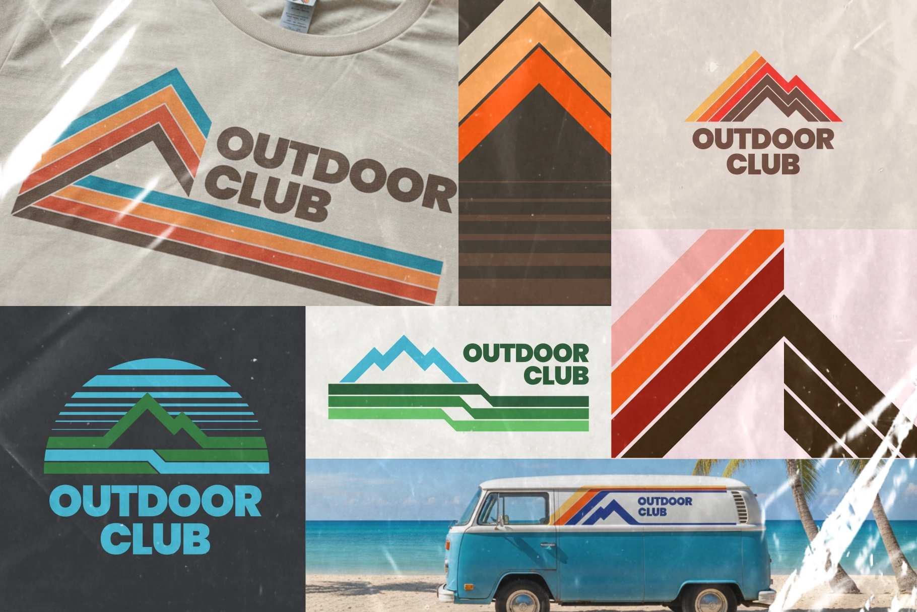Retro Outdoor Logo Set