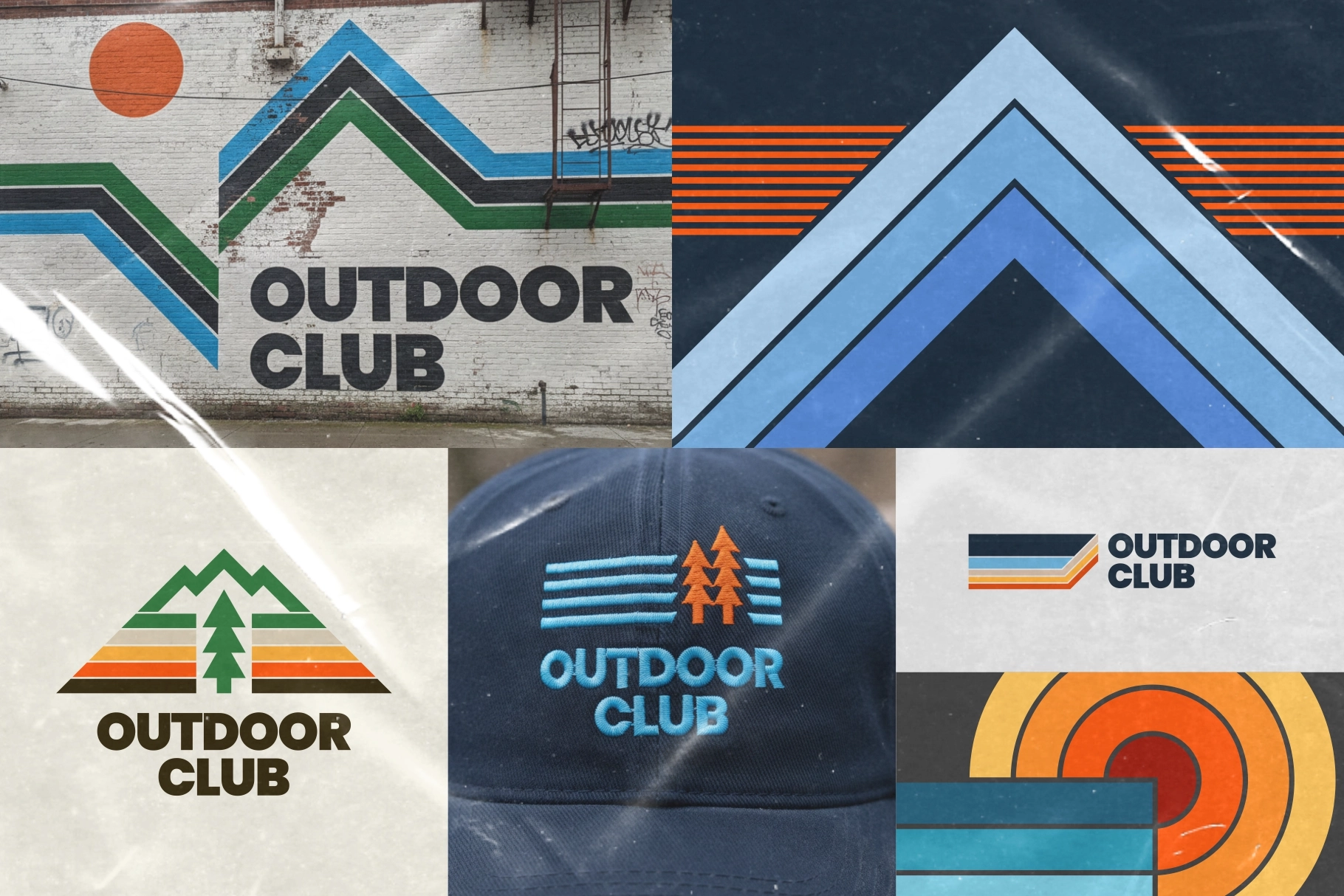 Retro Outdoor Logo Set