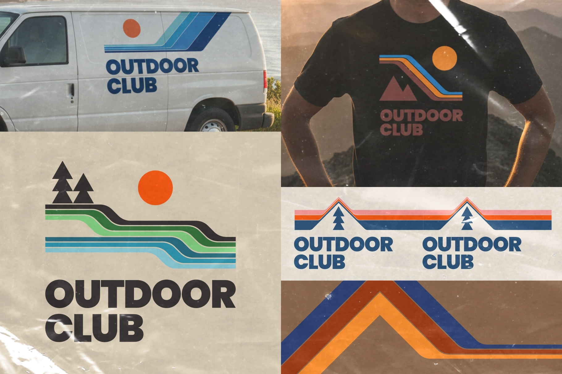 Retro Outdoor Logo Set