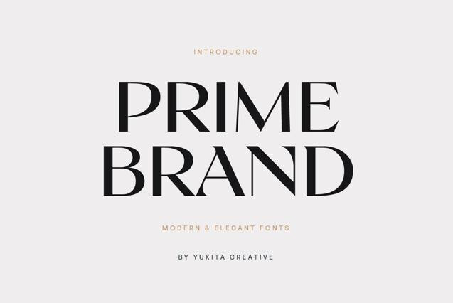 Prime Brand – Elegant Display Font