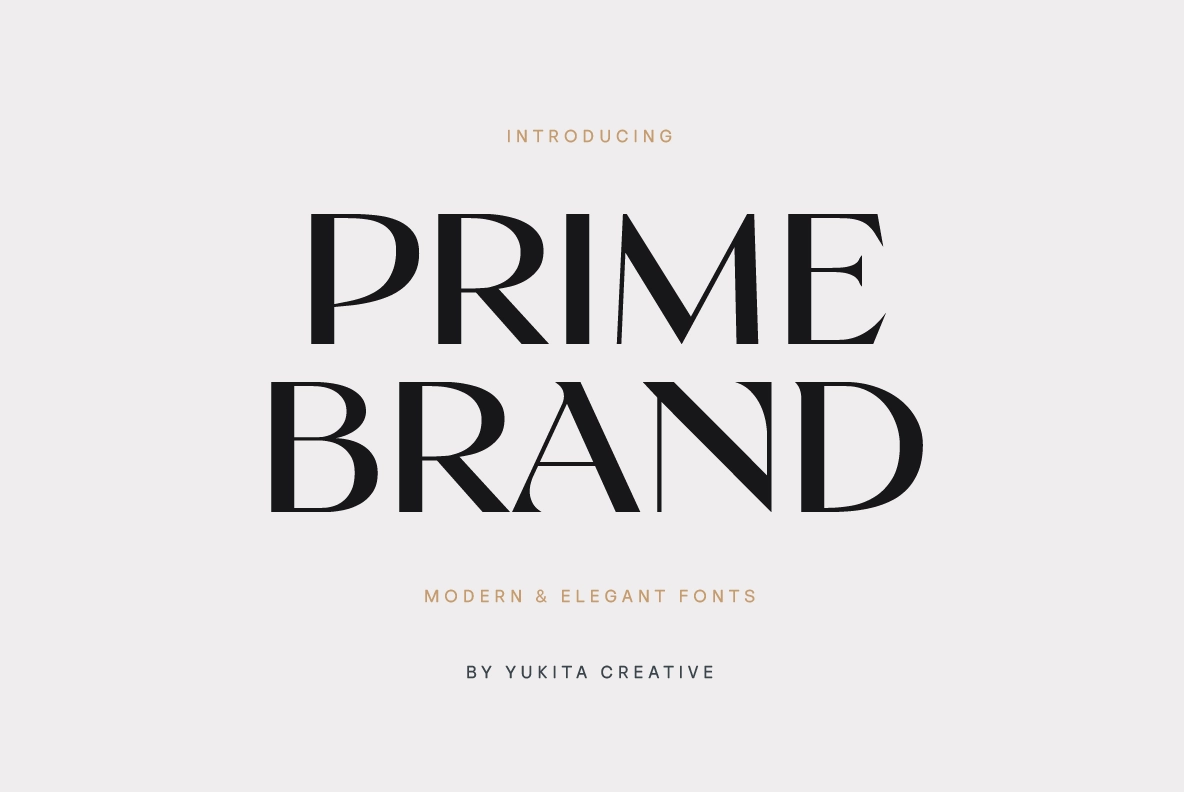 Prime Brand – Elegant Display Font