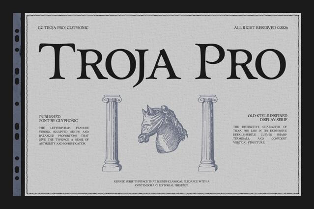 GC Troja Pro - Luxury Classic Serif Font
