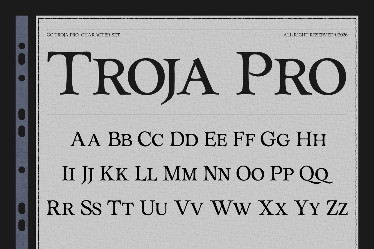 GC Troja Pro - Luxury Classic Serif Font