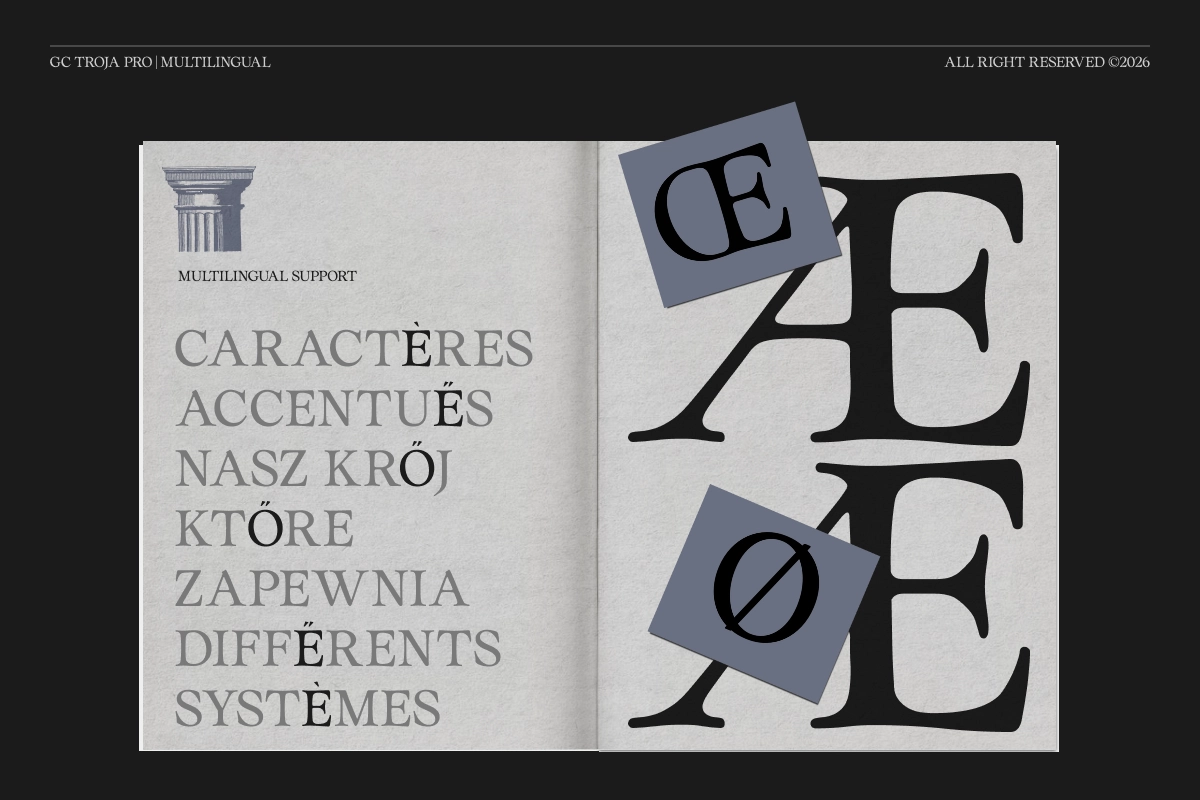 GC Troja Pro - Luxury Classic Serif Font