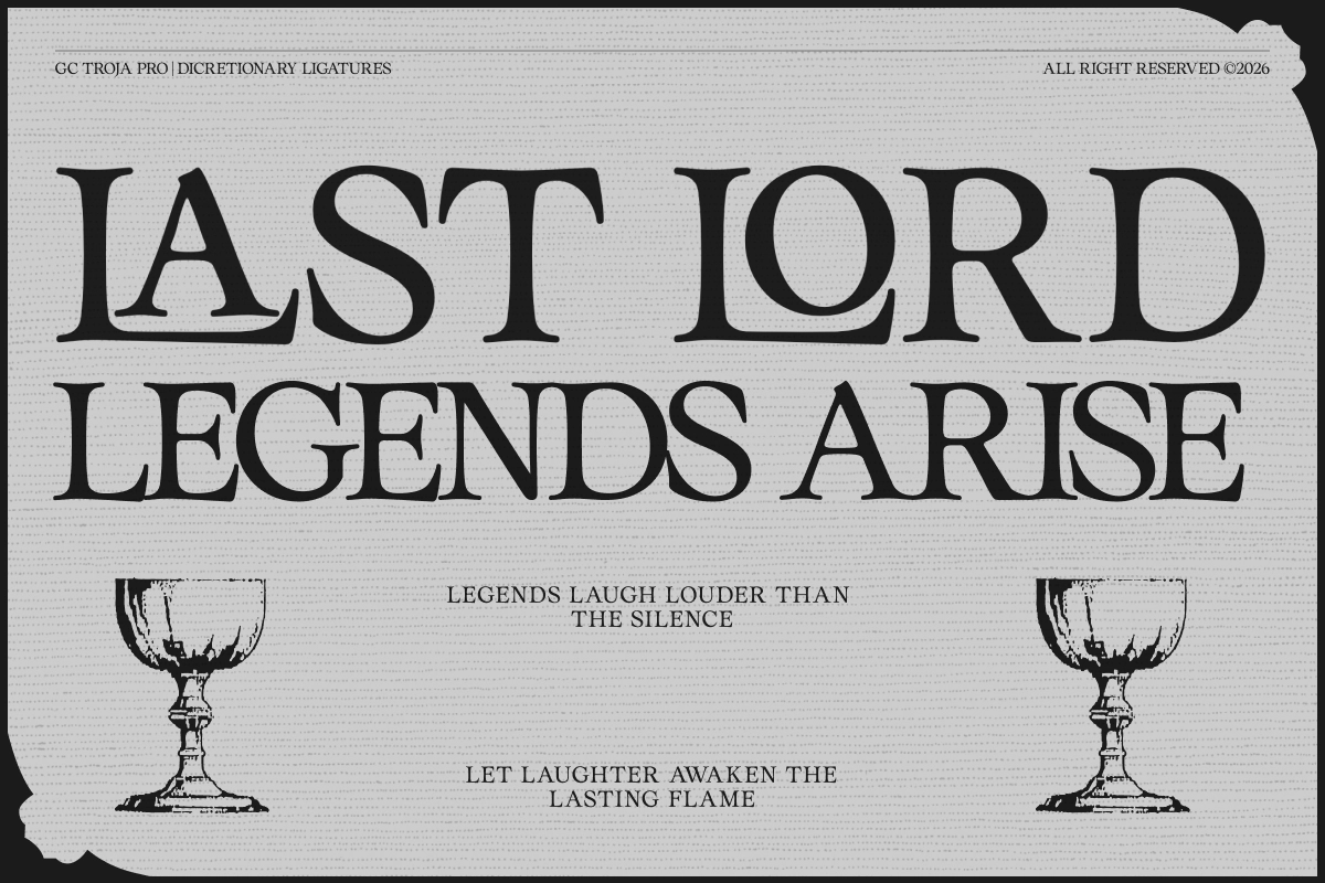 GC Troja Pro - Luxury Classic Serif Font