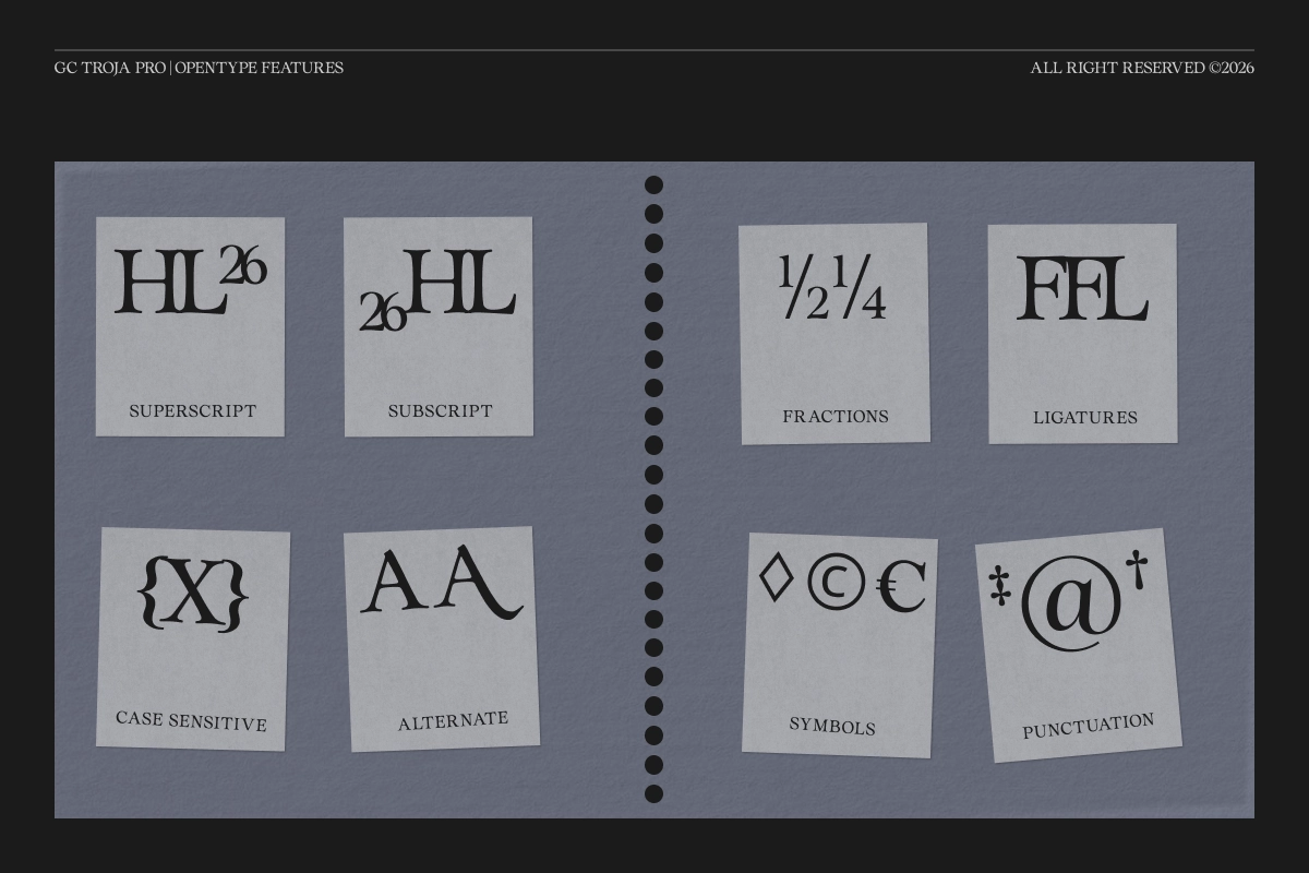 GC Troja Pro - Luxury Classic Serif Font